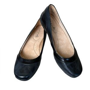Life Stride Deja Vu Ballerina Flats Black 8M Comfort Office Casual Neutral Work